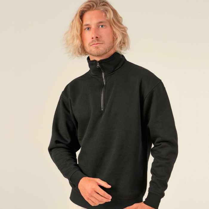 Felpa Mezza Zip Collo Alto JHK