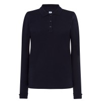 Polo piqué maniche lunghe con polsini JHK