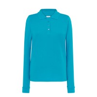 Polo piqué maniche lunghe con polsini JHK