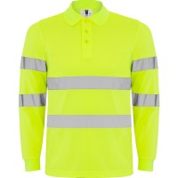 Polo tecnica manica lunga alta visibilità Roly