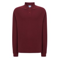 Polo piqué con maniche lunghe