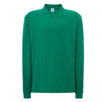 Polo piqué con maniche lunghe