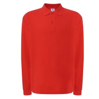 Polo piqué con maniche lunghe