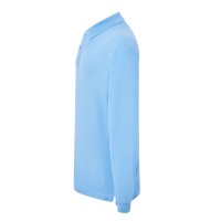 Polo piqué con maniche lunghe
