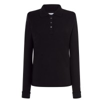 Polo piqué maniche lunghe con polsini JHK