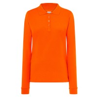 Polo piqué maniche lunghe con polsini JHK