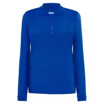 Polo piqué maniche lunghe con polsini JHK
