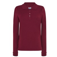 Polo piqué maniche lunghe con polsini JHK