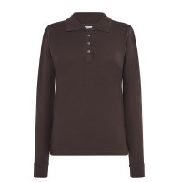Polo piqué maniche lunghe con polsini JHK