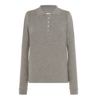 Polo piqué maniche lunghe con polsini JHK