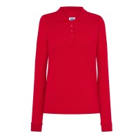 Polo piqué maniche lunghe con polsini JHK