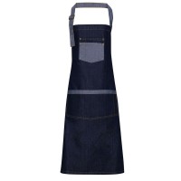 Grembiule in denim con pettorina